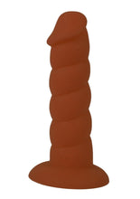 Load image into Gallery viewer, Rock Candy Suga Daddy 5.5 Dildo Non Vibrating Suction Cup Base Brown