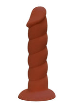 Load image into Gallery viewer, Rock Candy Suga Daddy 7 Dildo Non Vibrating suction Cup Base Brown
