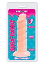 Load image into Gallery viewer, Rock Candy Suga Daddy 8 Dildo Non vibrating Suction Cup Base Flesh