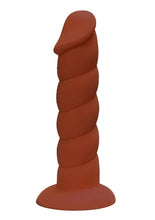 Load image into Gallery viewer, Rock Candy Suga Daddy 8 Dildo Non vibrating Suction Cup Base Brown