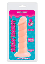 Load image into Gallery viewer, Rock Candy Suga Daddy 9.5 Dildo Non Vibrating Suction Cup Base Flesh