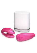 Load image into Gallery viewer, We-Vibe Chorus Couples Vibrator With Squeeze Control Waterproof Rechargeable Pink
