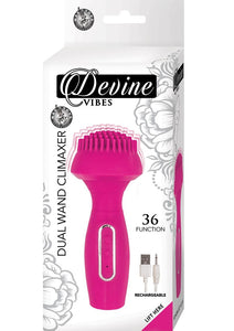 Devine Vibes Dual Wand Climaxer  Rechargeable Waterproof Pink