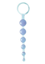 Load image into Gallery viewer, Dragonz Tail Anal Pleasures Silicone Anal Beads Blue
