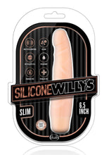 Load image into Gallery viewer, Silicone Willy`s Slim Vibrating Dildo Multi Speed Splashproof  6.5 Inch Flesh
