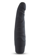 Load image into Gallery viewer, Silicone Willy`s Slim Vibrator Dildo Splashproof 6.5 Inch Black