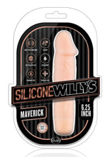 Load image into Gallery viewer, Silicone Willy`s Maverick Vibrating Dildo Multi Speed Splashproof  6.25 Inch Flesh