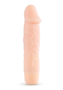 Silicone Willy`s Maverick Vibrating Dildo Multi Speed Splashproof  6.25 Inch Flesh