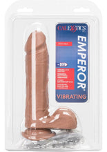 Load image into Gallery viewer, Vibrating Emperor Dildo 8 Inch Brown