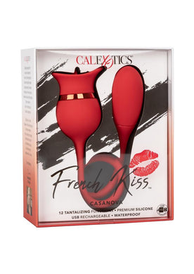 French Kiss Casanova Clitoral Stimulation Multi Function Silicone Rechargeable Waterproof Red