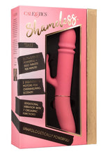Load image into Gallery viewer, Shameless Tease Vibrator Thrusting Power Silicone Clitoral Stimulation Waterproof USB Rechargeable Pink