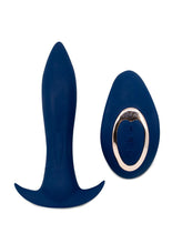 Load image into Gallery viewer, Nu Sensuelle Power Plug Remote Control Anal Plug Rechargeable Waterproof  Vibrating Blue