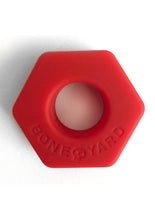 Load image into Gallery viewer, Bone Yard Bust A Nut Silicone Cock Ring Ball Stretcher Red