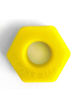 Load image into Gallery viewer, Bone Yard Bust A Nut Silicone Cock Ring Ball Stretcher Yellow