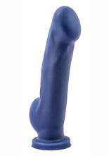 Load image into Gallery viewer, Avant D8 Ergo Non Vibrating Dildo Silicone Suction Cup Base Harness Compatible Waterproof Blue