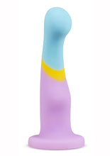 Load image into Gallery viewer, Avant D14 Heart Of Gold Platinum Cured Silicone Dildo Multi-Color 6 Inches