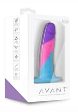 Load image into Gallery viewer, Avant D15 Vision Of Love Platinum Cured Silicone Dildo Multi-Color 5.5 Inches