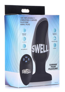 Swell 10x Inflate Vibe Curved Anal Plug