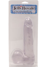 Load image into Gallery viewer, JELLY ROYALLE DONG WITH SUCTION CUP 8 INCH CLEAR