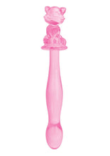 Load image into Gallery viewer, Glass Menage Kitty Dildo Pink