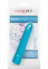 Load image into Gallery viewer, MINI NEON VIBES MULTI SPEED VIBRATOR 4.6 INCH BLUE