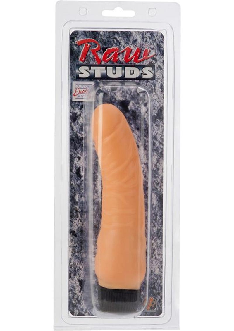 Raw Studs Flex Realistic Vibrator Flesh 6.75 Inch