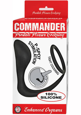 Commander Prostate Pleaser Cring Blk