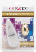Load image into Gallery viewer, Pocket Exotics Gold Egg Multispeed 2 Inch Gold