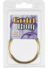 Load image into Gallery viewer, Gold Cock Ring Large 2.5 Inch Diameter Gold