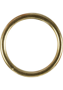 Gold Cock Ring Large 2.5 Inch Diameter Gold