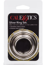 Load image into Gallery viewer, Silver Cock Rings 3 Piece Set Silver