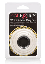 Load image into Gallery viewer, Rubber Cock Rings 3 Piece Set White
