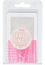 Load image into Gallery viewer, Sensi Rings Pink 3 Pack For Use On Penis Or Vibrator