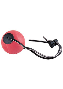 Ball Gag Red with Leather Straps