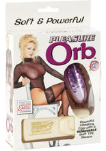 Load image into Gallery viewer, Pleasure Orb Vibrating Egg With Removable Soft Sleeve Multispeed Remote 2.75 Inch Purple