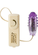 Load image into Gallery viewer, Pleasure Orb Vibrating Egg With Removable Soft Sleeve Multispeed Remote 2.75 Inch Purple