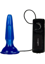 Load image into Gallery viewer, Tush Teaser Vibrating Jelly Butt Plug Blue