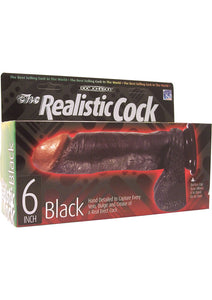 The Realistic Cock 6 Inch Black