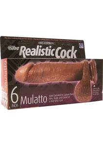The Realistic Cock 6 Inch Mulatto